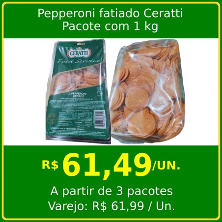 Pepperoni Fatiado Ceratti 1kg