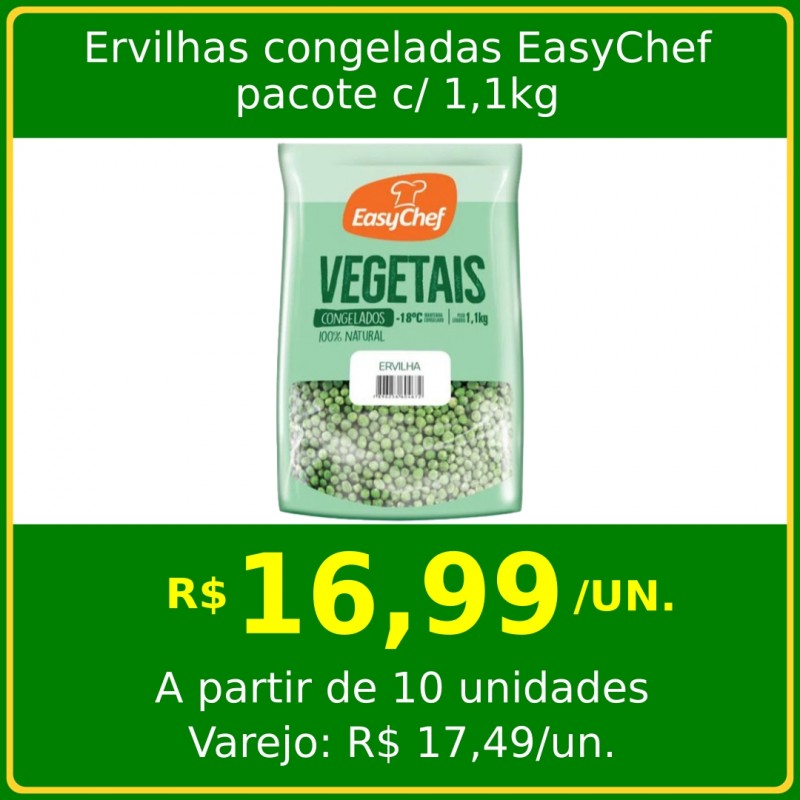 Ervilhas congeladas EasyChef 1,01kg