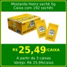 Mostarda amarela Heinz mini sachê - caixa com 192 sachês de 5g