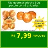 Pão gourmet brioche 50g pacote com 6 un