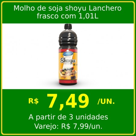 Molho de Soja Shoyu Lanchero - Frasco 1,01 litro