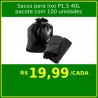 Saco para lixo P1,5 40 litros - pacote 100 unidades