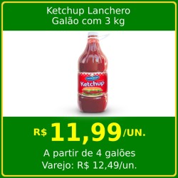 Ketchup Lanchero galão 3 kg