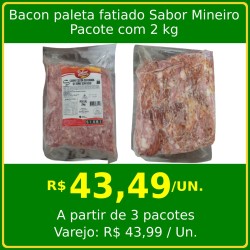 Bacon Paleta Fatiado Sabor Mineiro