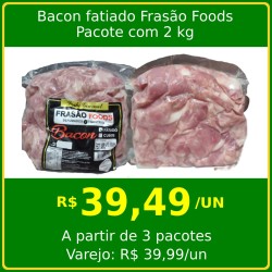 Bacon fatiado Frasão Foods 2 kg