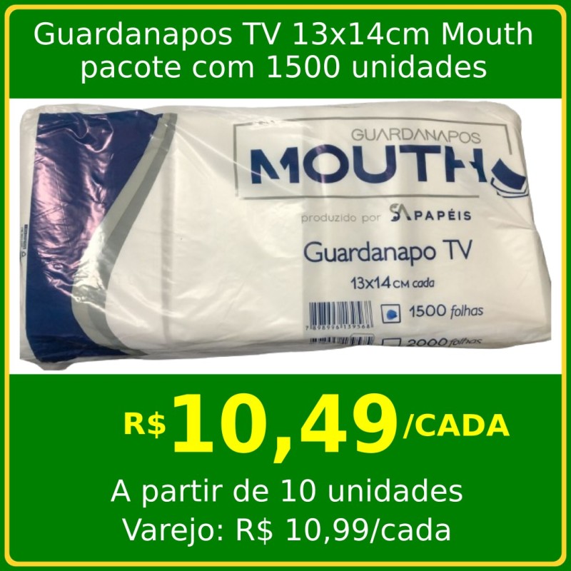 Guardanapos TV 13 x 14 cm Mouth