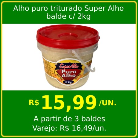 Alho puro triturado Super Alho 2kg