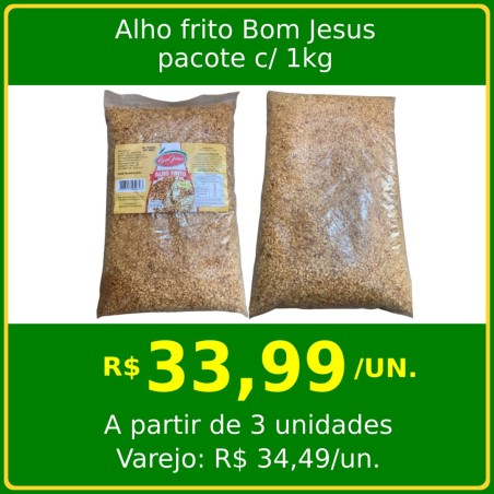 Alho frito Bom Jesus 1kg