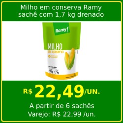 Milho em conserva Ramy 1,7 kg drenado