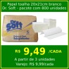 Papel toalha 20x21cm branco Dr Soft