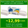 Papel toalha 100% celulose 20x21cm Dr Soft