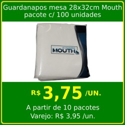 Guardanapos mesa 28x32cm Mouth