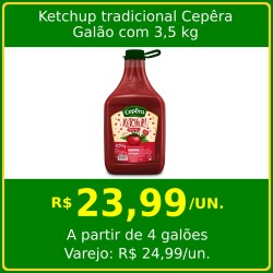 Ketchup Tradicional Cepêra - Galão 3,5 kg
