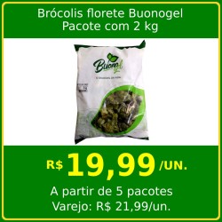 Brócolis Florete Congelado Buonogel - Pacote 2 kg