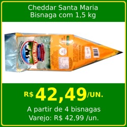 Cheddar Santa Maria - Bisnaga 1,5 kg