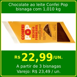 Chocolate ao leite Confei Pop 1,010kg