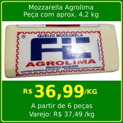 Queijo Mozzarella Agrolima - Peça