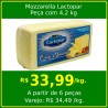 Queijo Mozzarella Lactopar - peça 4,2kg