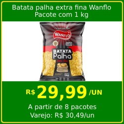 Batata Palha Extra Fina Wanflo 1kg