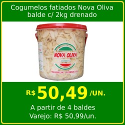 Cogumelos fatiados Nova Oliva 2kg