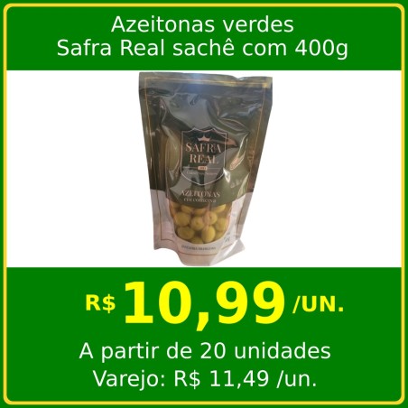 Azeitonas verdes Safra Real 400g