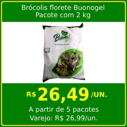 Brócolis Florete Congelado Buonogel - Pacote 2 kg