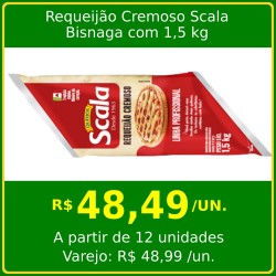 Requeijão Cremoso Scala 1,5 kg