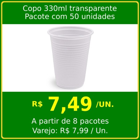 Copo 330ml Transparente