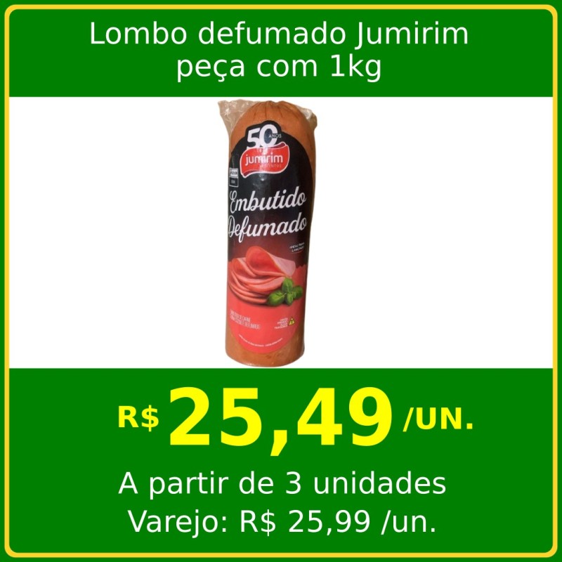 Lombo defumado Jumirim 1kg