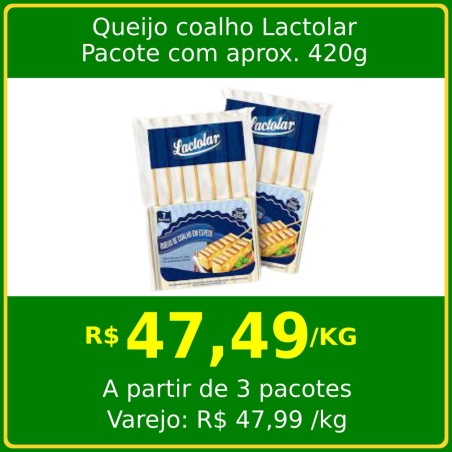 Queijo de Coalho em Espeto Lactolar - Pacote