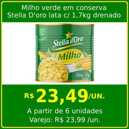 Milho Verde Stella D'oro 1,7 kg drenado