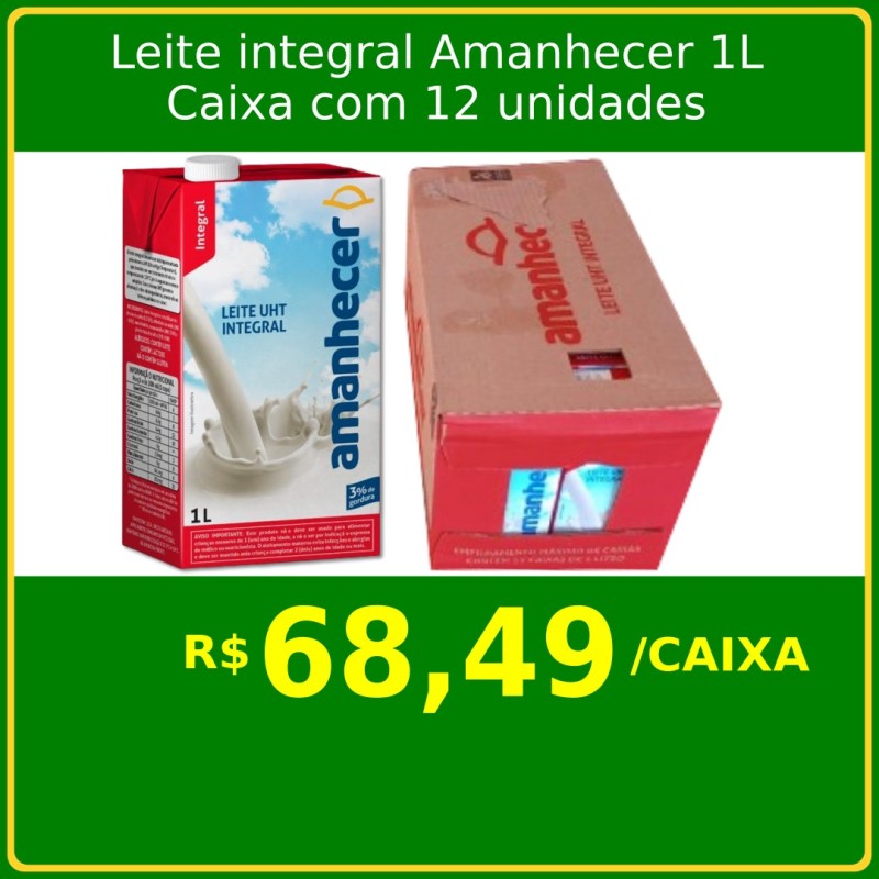 Leite integral Amanhecer 1 L