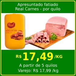 Apresuntado fatiado Real Carnes por quilo