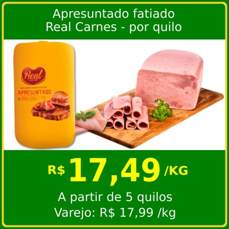 Apresuntado fatiado Real Carnes por quilo