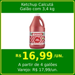 Ketchup Calcutá - Galão 3,4 kg