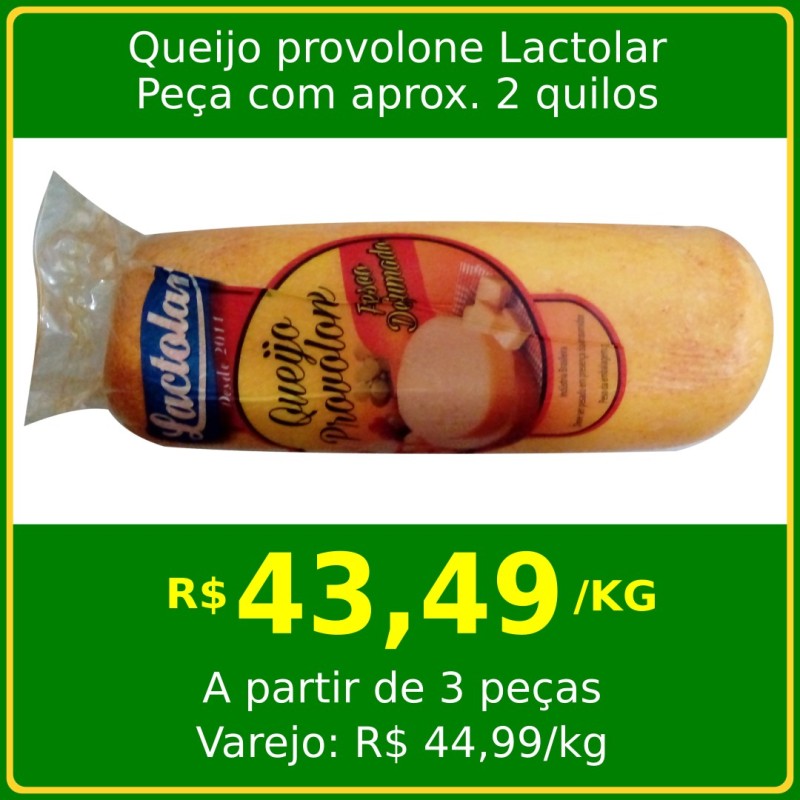 Queijo Provolone Fresco Defumado Lactolar - Peça