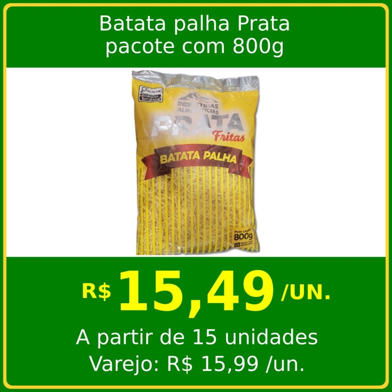 Batata palha Prata 800g