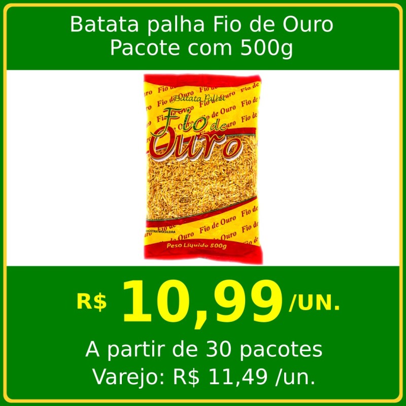 Batata Palha Fio de Ouro 500g