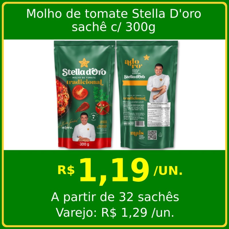 Molho de Tomate Stella D'oro 300g