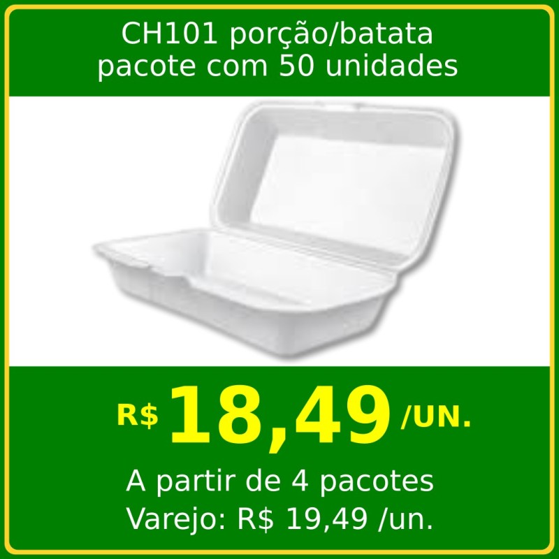 CH101 porção/batata pacote com 50 unidades