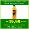 Fardo de suco de laranja Kmais com 6 unidades de 900ml