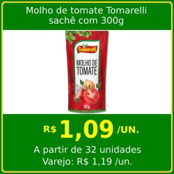 Molho de Tomate Tomarelli 300g