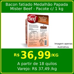 Bacon Fatiado Medalhão Papada Mister Beef 1kg