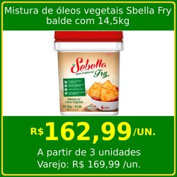 Mistura de óleos vegetais Sebella Fry 14,5kg