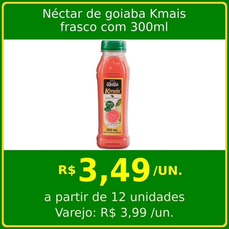 Néctar de goiaba Kmais 300ml