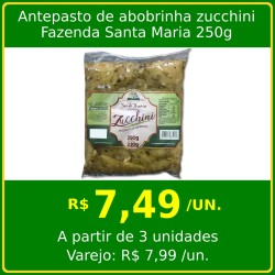 Antepasto de abobrinha zucchini Fazenda Santa Maria 250g