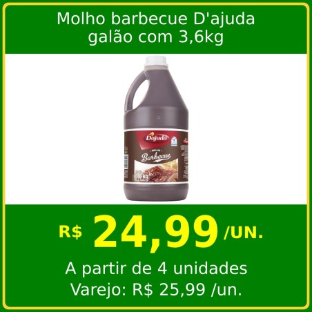 Molho Barbecue D'ajuda - galão 3,6kg