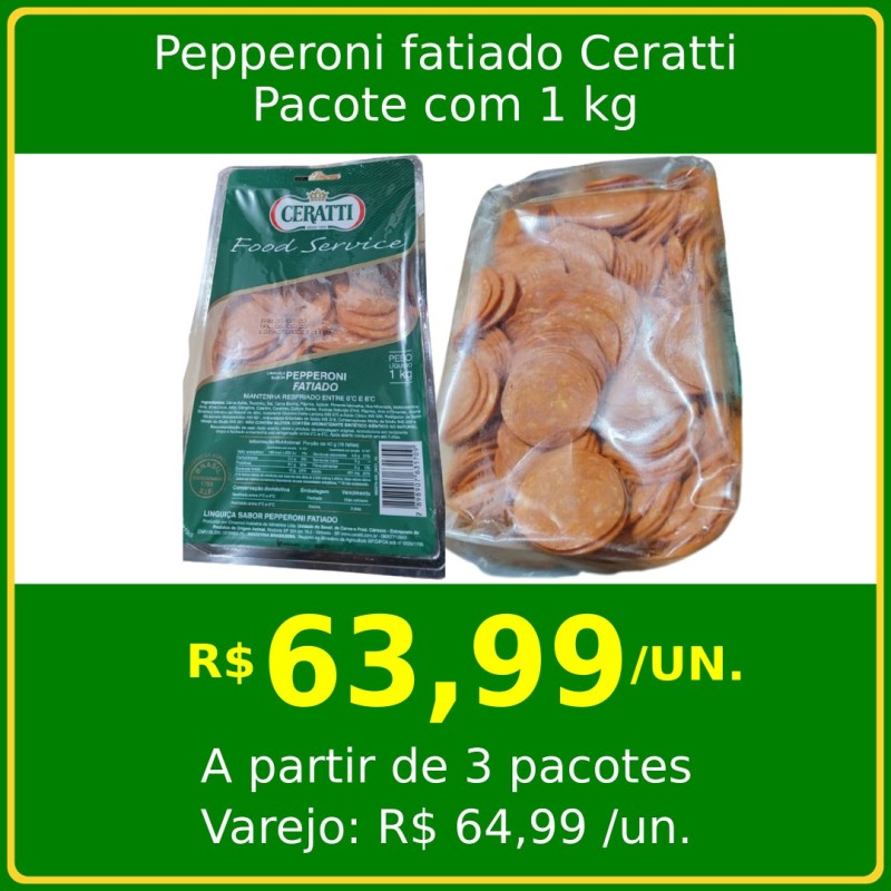 Pepperoni Fatiado Ceratti 1kg Pepperoni Fatiado Ceratti 1kg
