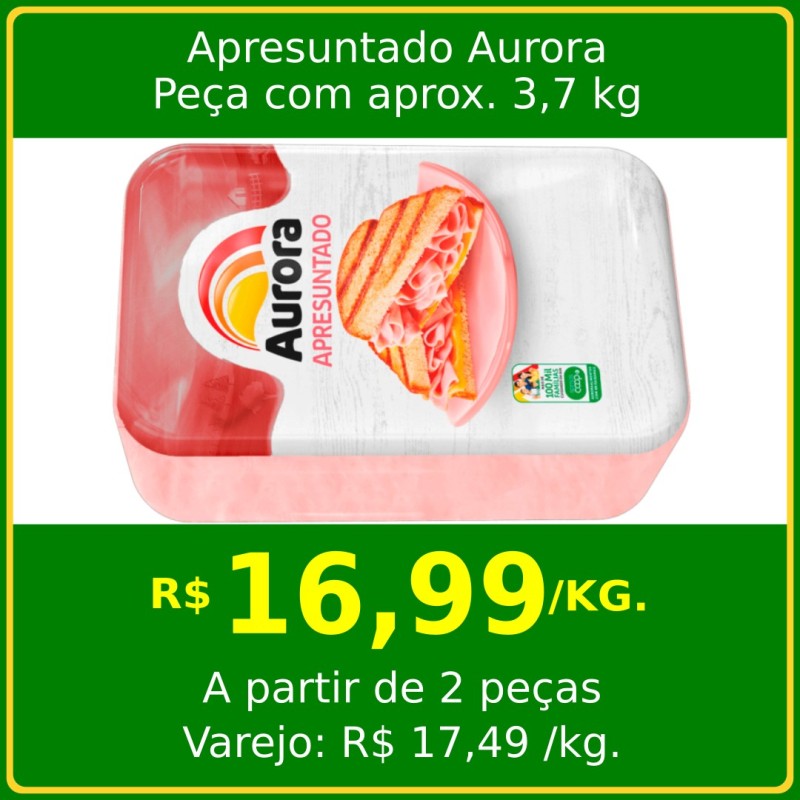 Apresuntado Aurora Especial - Peça Apresuntado Aurora Especial - Peça