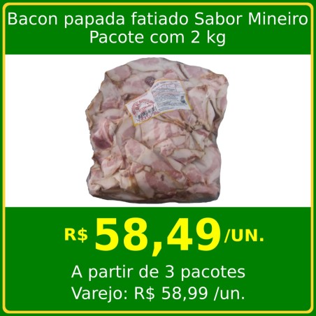 Bacon Papada Fatiado Sabor Mineiro